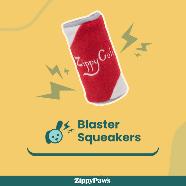 Zippy Paws Squeakie Can Zippy Cola Plush Toy for Dogs