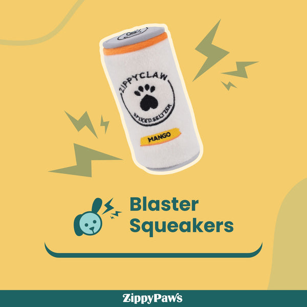 Zippy Paws Squeakie Can Zippy Claw Plush Toy for Dogs