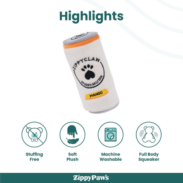 Zippy Paws Squeakie Can Zippy Claw Plush Toy for Dogs
