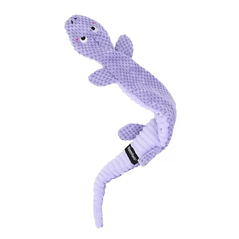 Zippy Paws Rope Reptilez Purple Lizard for Dogs