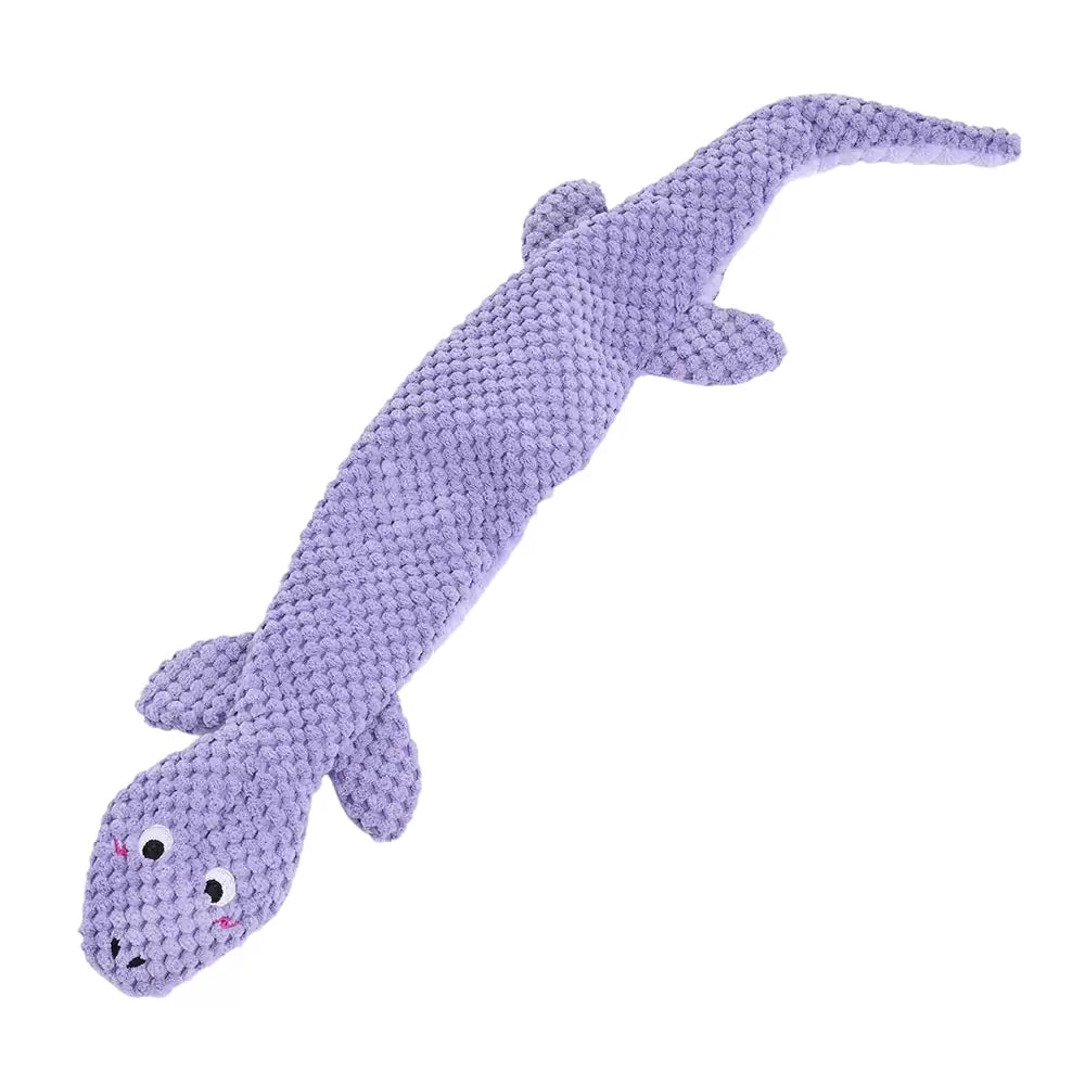 Zippy Paws Rope Reptilez Purple Lizard for Dogs