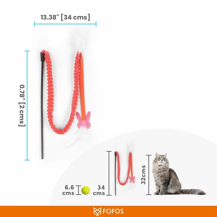 Fofos- Cat Teaser Toy Assorted