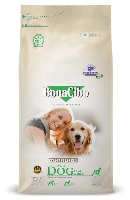 Bonacibo - Adult Dog Lamb & Rice For Adult Dogs of All Breeds