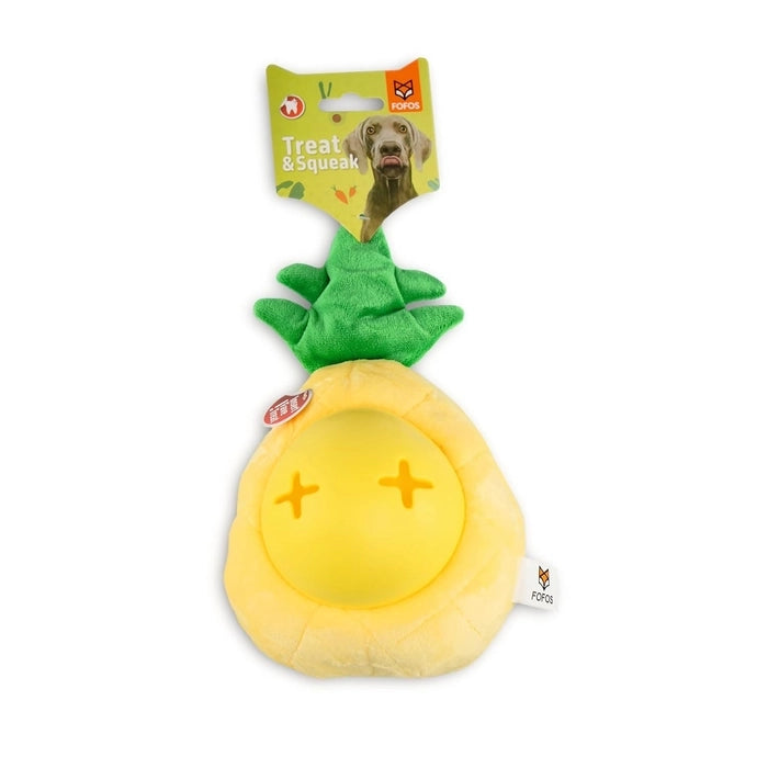 Fofos- Treat Dispensing Squeaky Plush Dog Toy