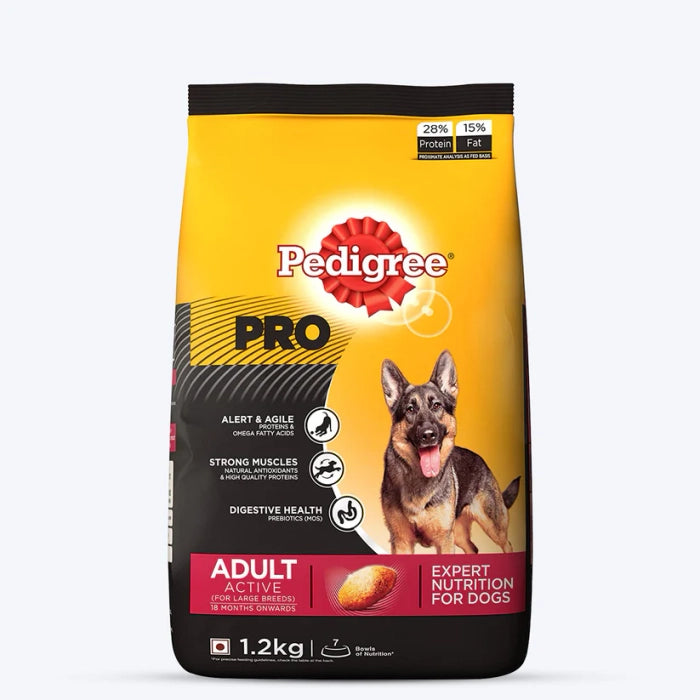 Pedigree- Pro Adult Active Large Breed Dry Dog Food