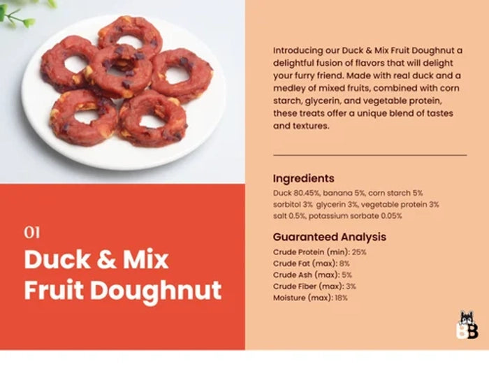 Barking- Blends Duck and Mix Fruit Doughnut