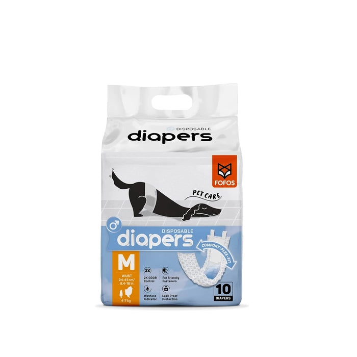 Fofos-Barkbutler Disposable Diaper for Male Dogs