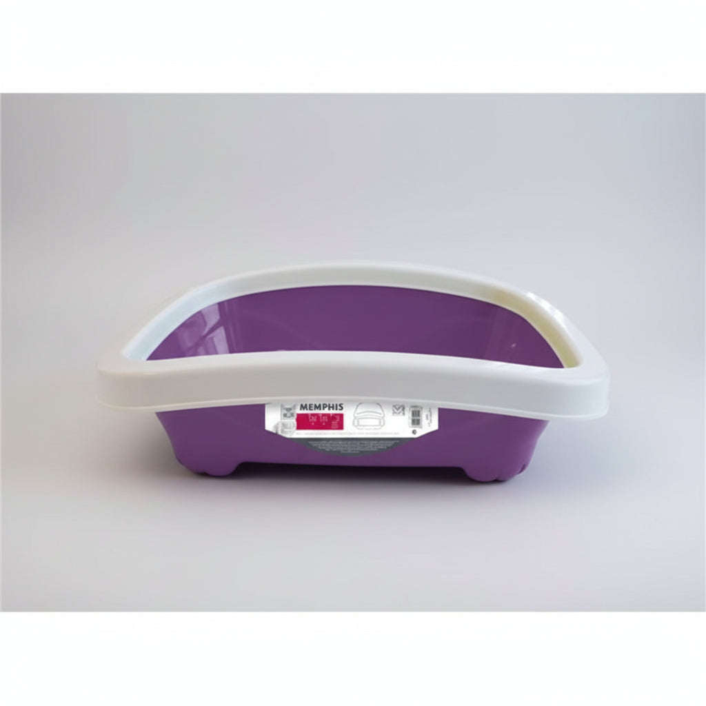 M Pets Memphis Litter Tray with Rim for Cats