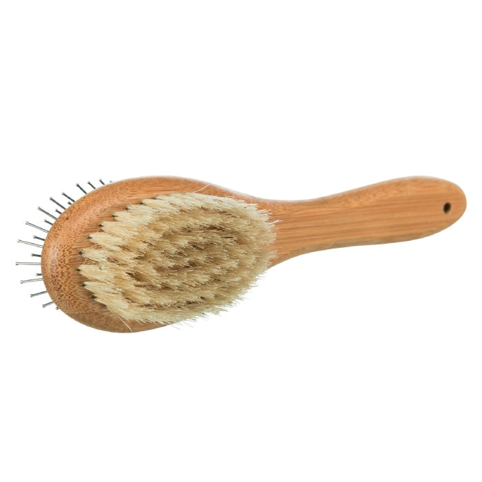 Abk-Double Sided Bamboo Brush for Dog Grooming