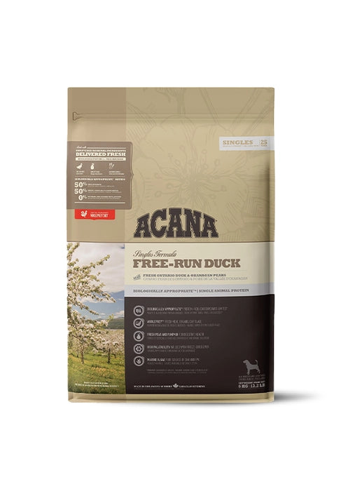 Acana- Singles Free Run Duck Dry Dog Food