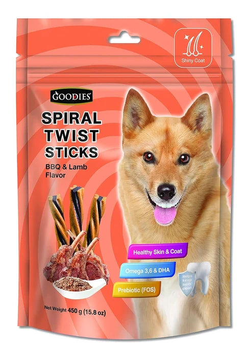 Goodies- Spiral Twist Sticks For Dogs