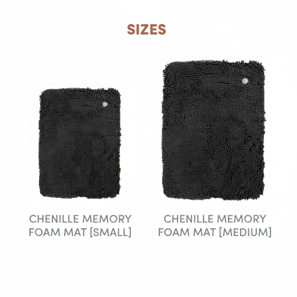 Fofos Chenille Memory Foam Mat for Dogs and Cats