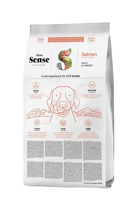 Dibaq Sense- Grain Free Turkey and Salmon Food for Dogs