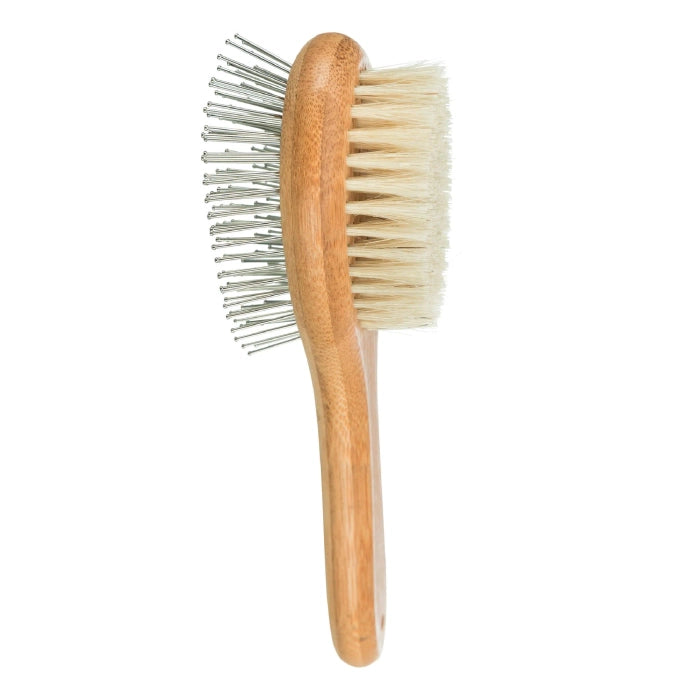 Abk-Double Sided Bamboo Brush for Dog Grooming