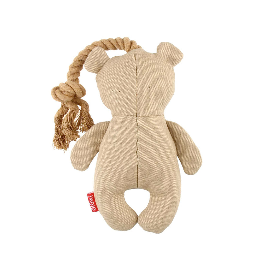 Gigwi  Puffer Zoo Bear Canvas Fabric With Rope 