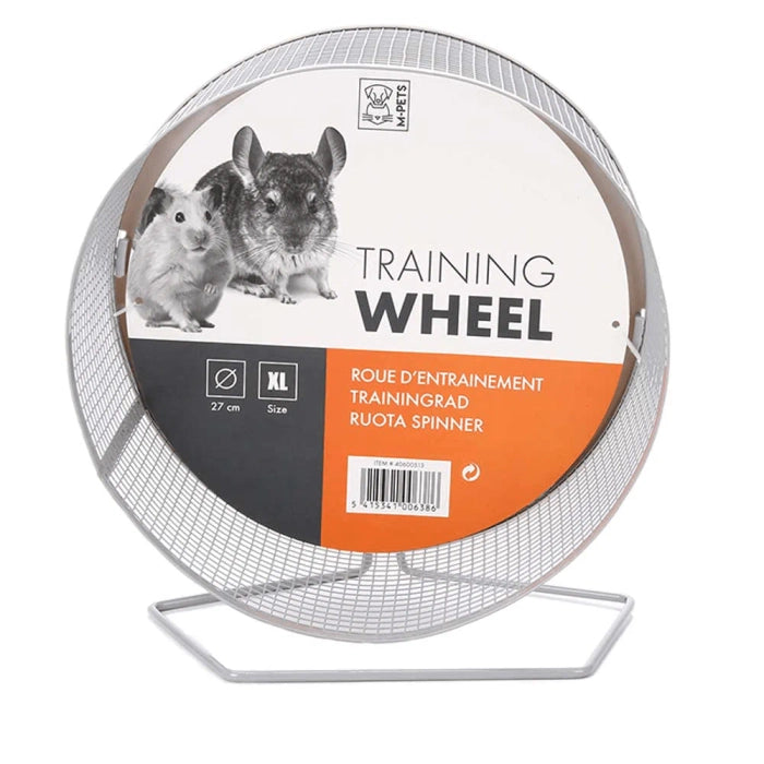 M-Pets Training Wheel for Hamsters (Grey)