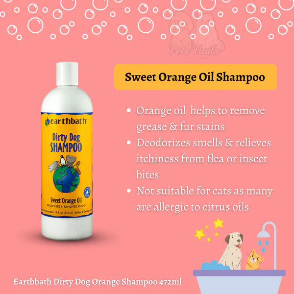 Earthbath- Dirty Dog Shampoo Sweet Orang Oil