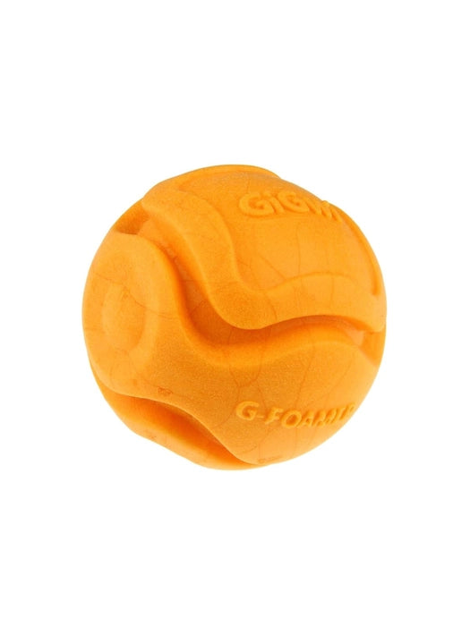 Gigwi- Foamer TPR Orange Rubber Ball Dog Toy