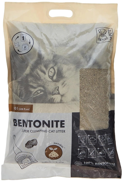 M-Pets Natural Yellow Bentonite Super Clumping Cat Litter