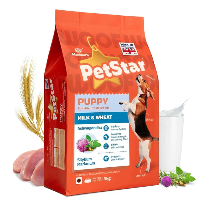 Petstar- Puppy Dry Dog Food for Growing Pups