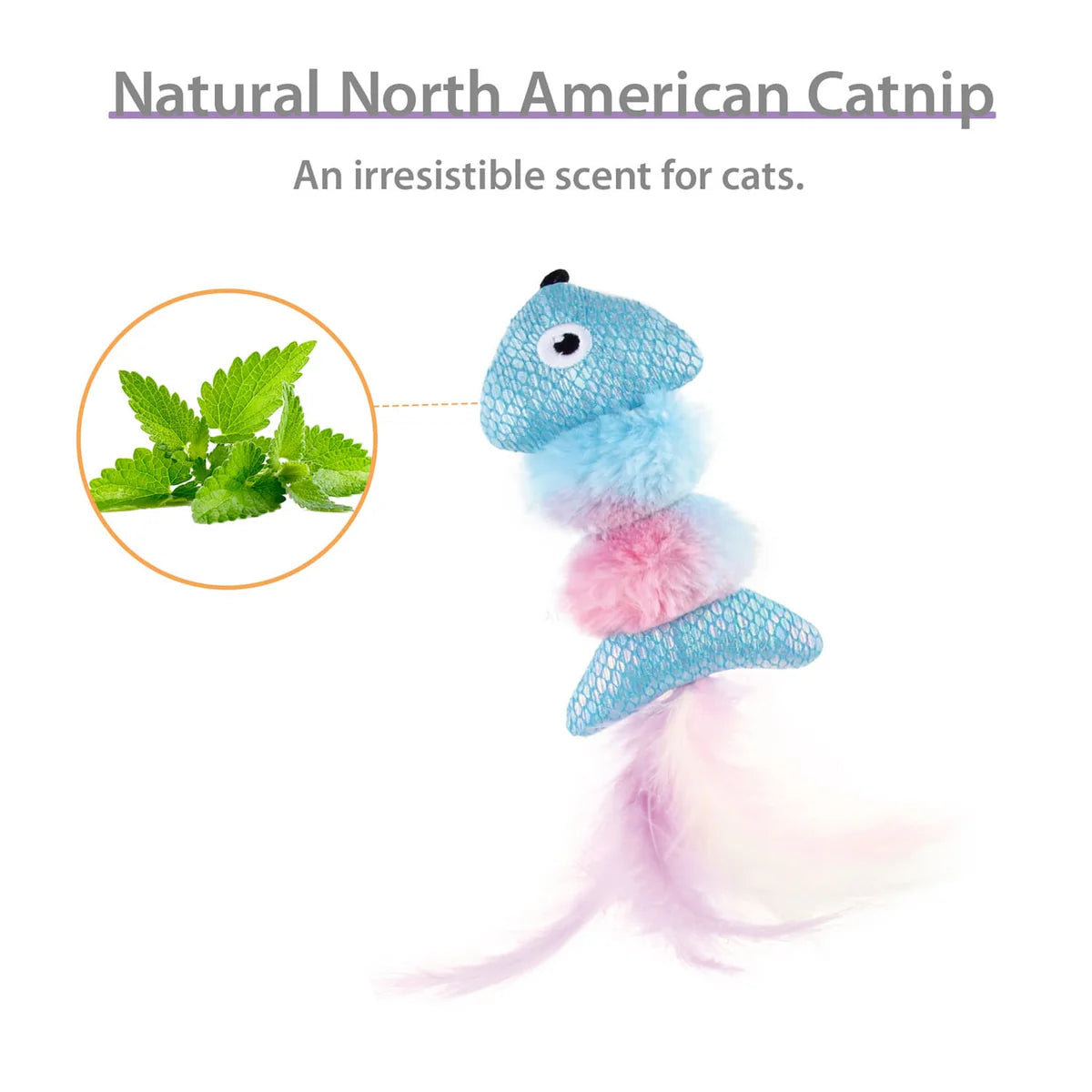 Gigwi Catch and Scratch Catnip Fish