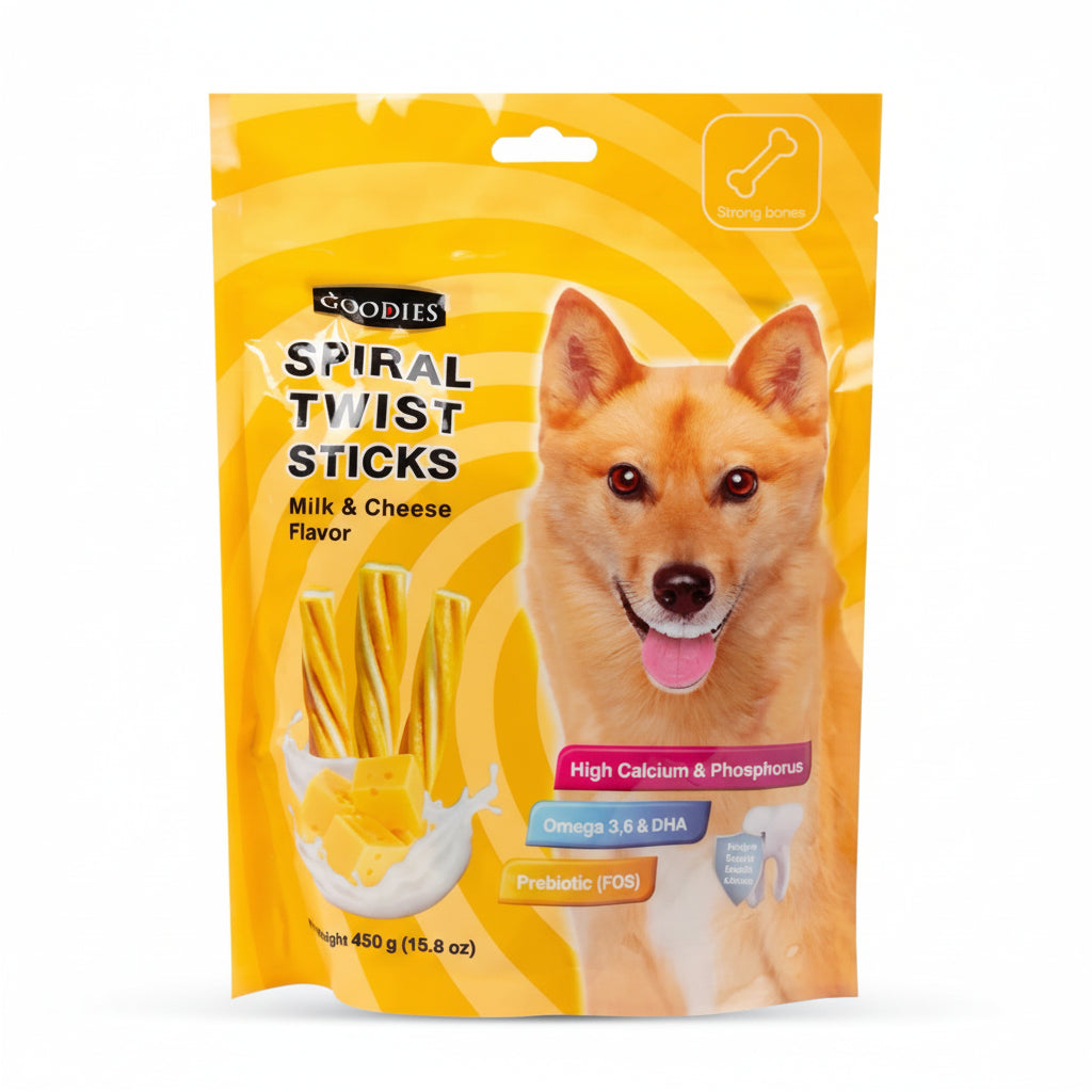 Goodies Spiral Twist Sticks Dog Treat