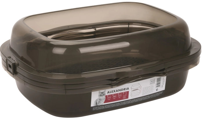 M-Pets Alexandria Cat Litter Tray with Rim Taupe