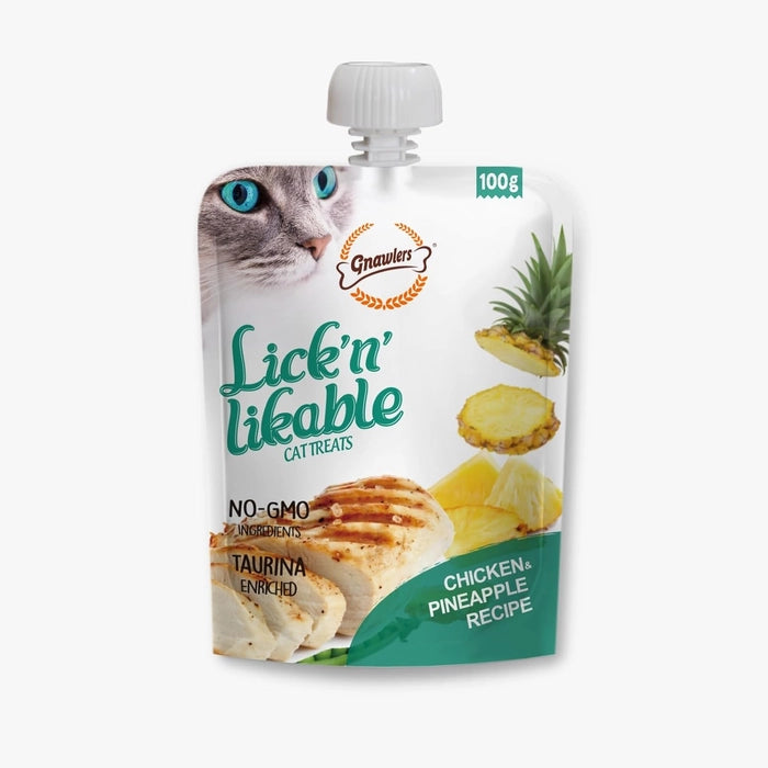 Gnawlers- Lick 'n' Likable Wet Creamy Cat Treats