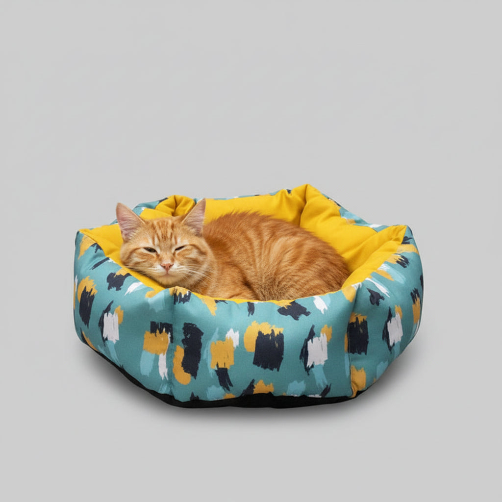 Story tails Hexagon Cat Bed