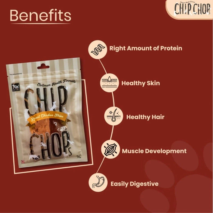 Chip Chops - Roast Strips Treat for Dogs