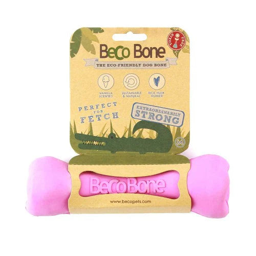 Beco Bone Natural Rubber Hollow Chew Toy for Dogs