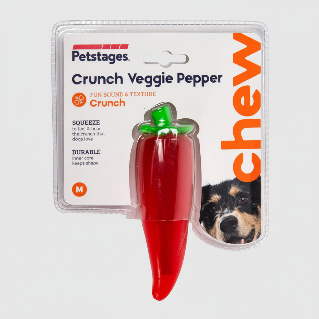 Petstages Crunch Veggies Pepper Dog Chew Toy