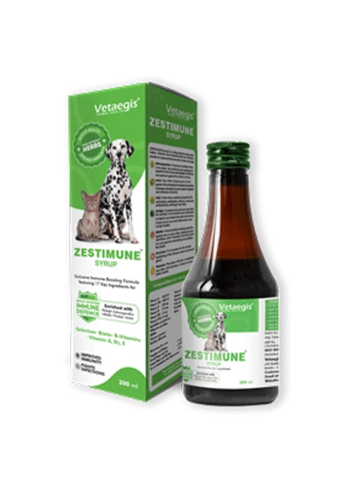 Vetaegis – ZestiImune Immune Boosting Syrup for Dogs & Cats