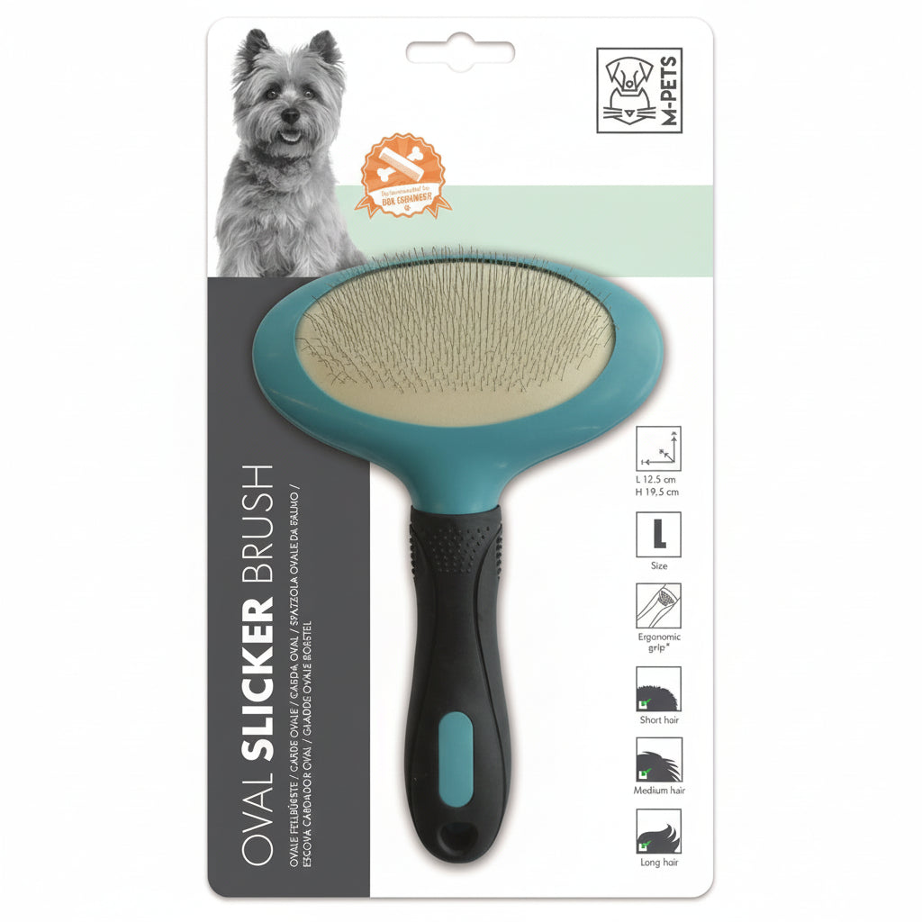 M-Pets Oval Slicker Brush for Dogs