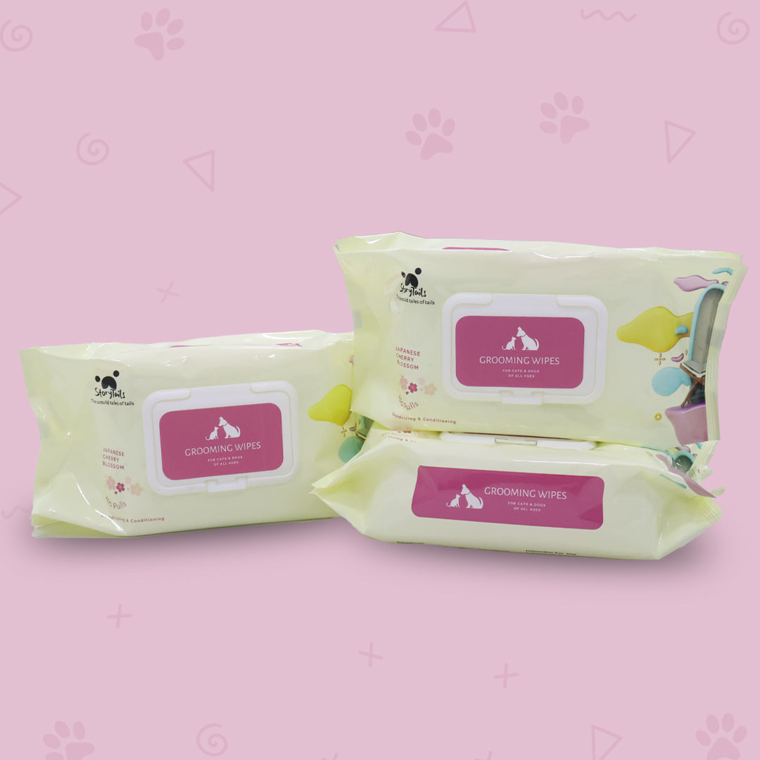 StoryTails - Pet Grooming Wipes - Pack of 2 (Get 1 Free)