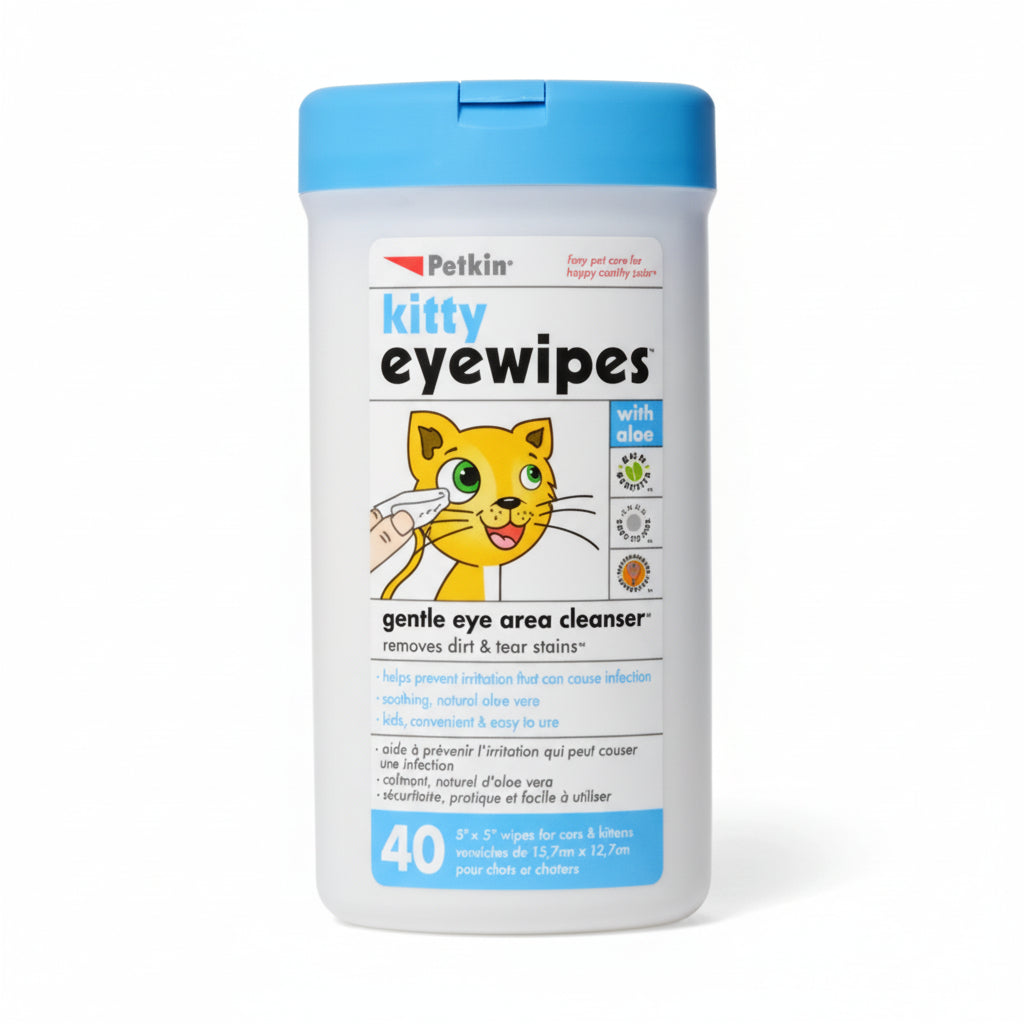 Petkin Kitty Cat Eye wipes