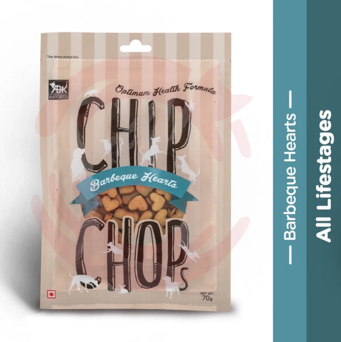 Chip Chops- Barbeque Hearts Dog Treats