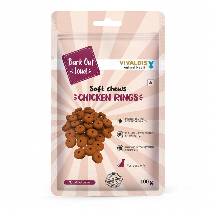 Bark Out Loud Chicken Rings Dog Treat