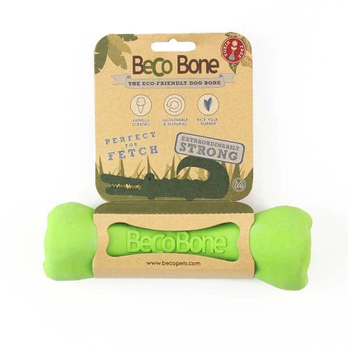 Beco Bone Natural Rubber Hollow Chew Toy for Dogs