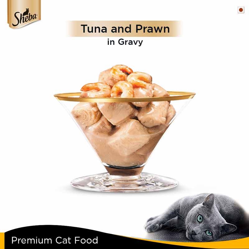 Sheba- Deluxe Tuna Gravy Premium Canned Wet Cat Food