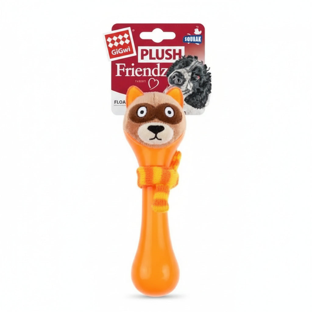 Gigwi Plush Friendz Tpr Knitting Scarf for Dogs