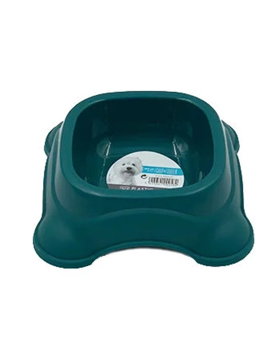 M-Pets Plastic Single Bowl (Green)