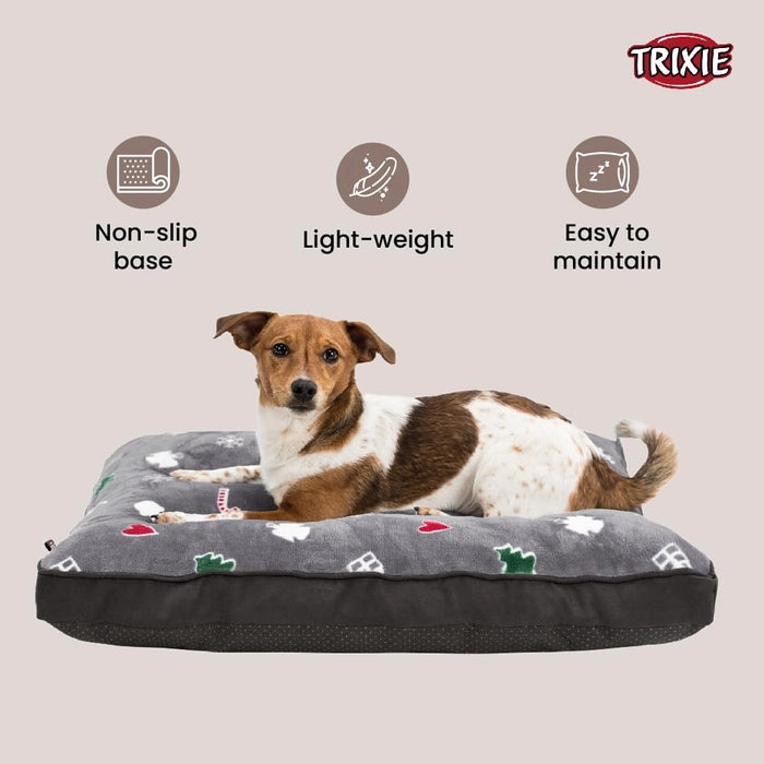 Trixie- Xmas Yuki Cushion For Dogs (Grey)