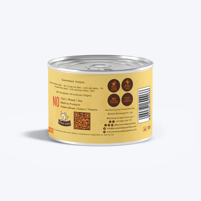 Bruno's Wild-Essentials Chicken with Chicken Liver & Vegetables in Gravy Wet Dog Food