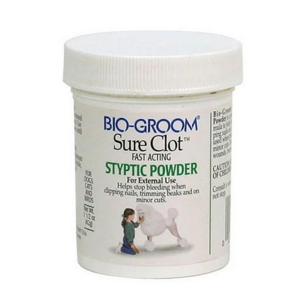 Bio-Groom Sure Clot Fast Acting Styptic Powder for Dogs