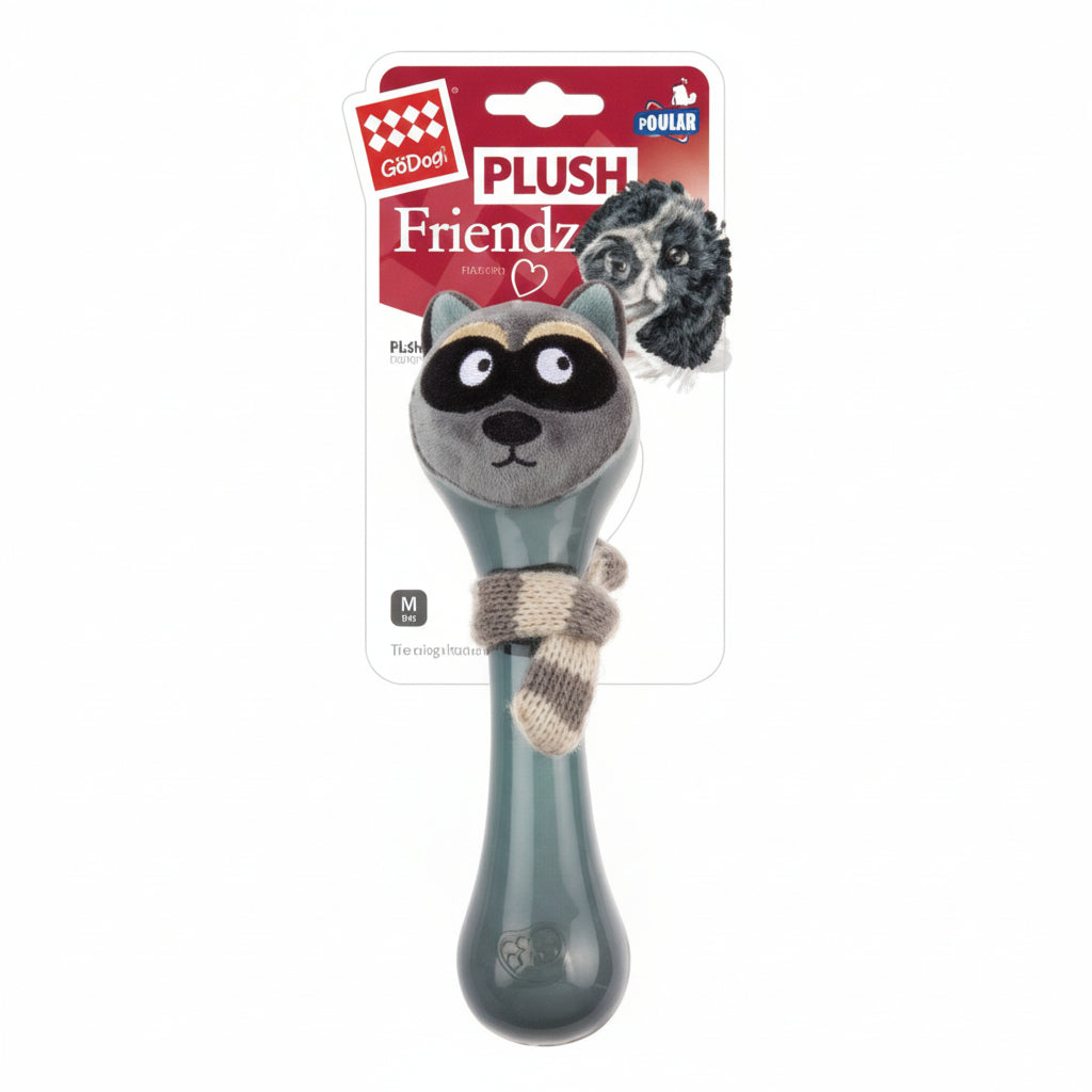Gigwi Plush Friendz Tpr Knitting Scarf for Dogs