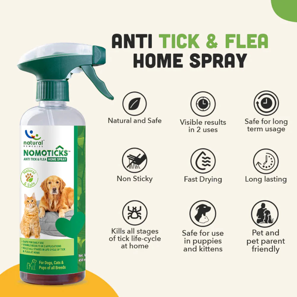 Natural- Remedies Nomo Ticks Home Spray