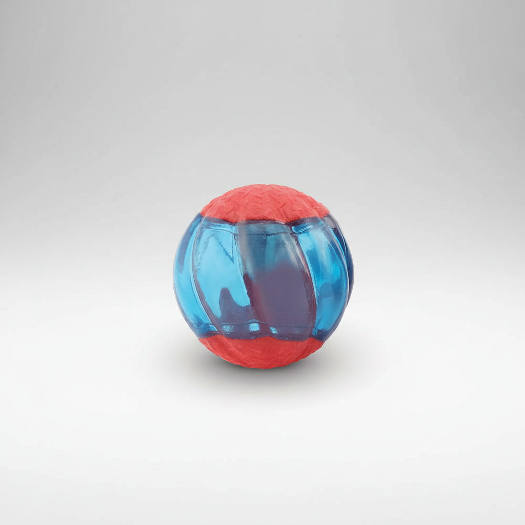 Zeus Duo Ball With Squeaker & Glow 2PK
