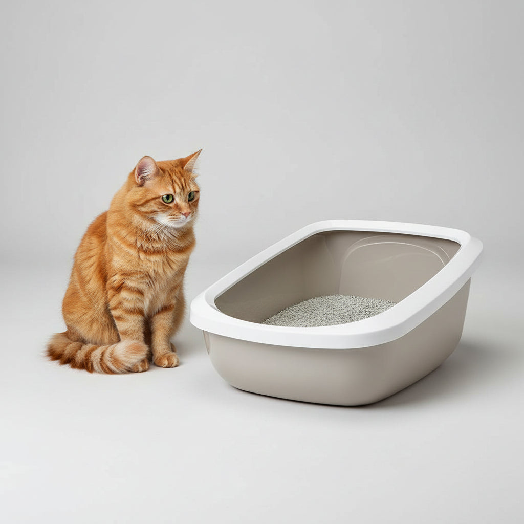 Savic Aseo Cat Litter Tray with a High Back and Rim