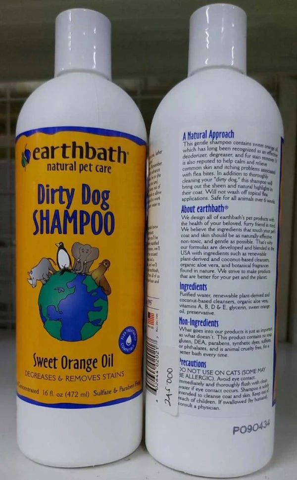 Earthbath- Dirty Dog Shampoo Sweet Orang Oil